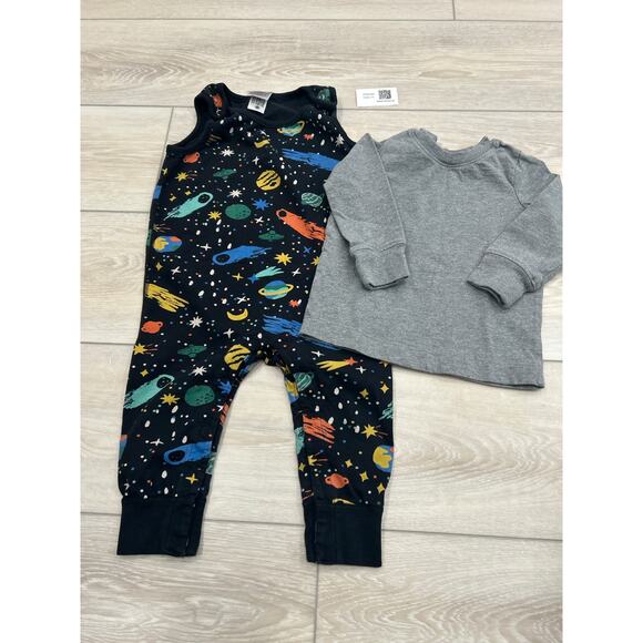 Hanna Andersson Overalls & Long Sleeve Tops Set 18–24M - Picture 6 of 7